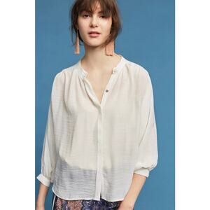 Anthropologie Maeve Brynna Buttondown Blouse